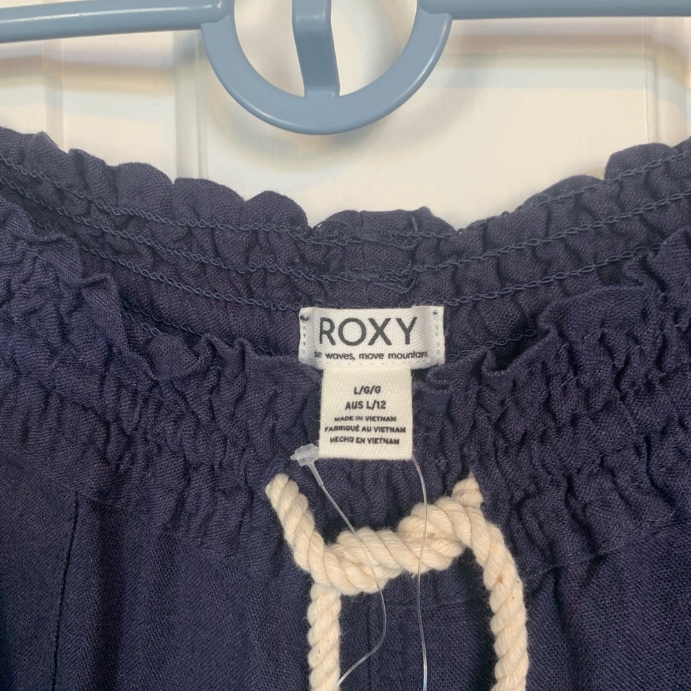 Navy Roxy Drawstring Pants nwt - Picture 4 of 5